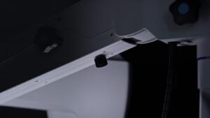 Détail du bras Owl-Swing du SM 626 M, structure de 940 mm à course limitée par sécurité
